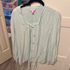 Lilly Pulitzer Mint Green Blouse